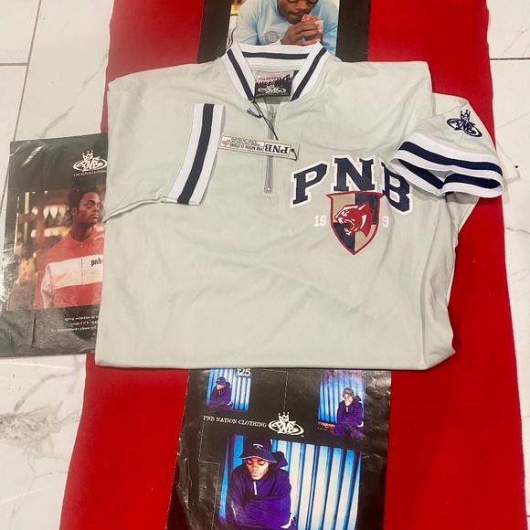 PNB Nation Vintage Uptown Shooter Top Sz M - Picture 1 of 9
